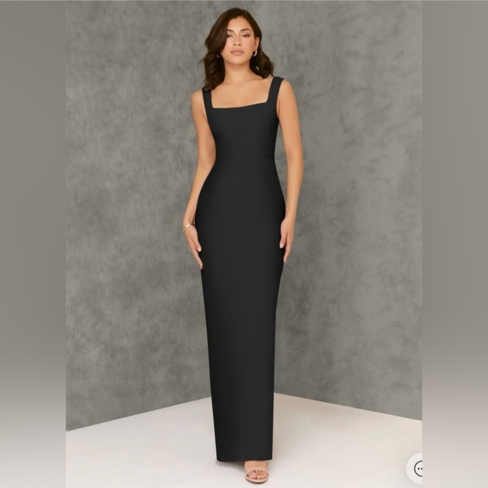 Azazie Flori Black Bridesmaid Dress